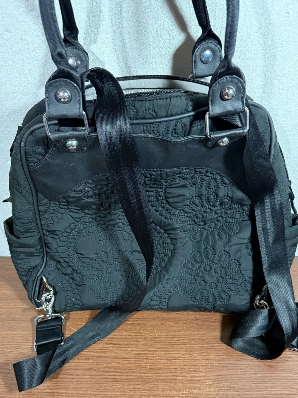 Petunia Pickle Bottom Sashay Satchel Convertible Backpack Diaper Bag